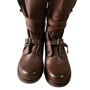 Steve Madden Pre-owned Brown Strap Buckle Boots Women’s Size 7M